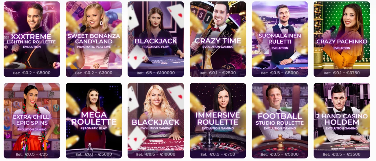 trickz live casino